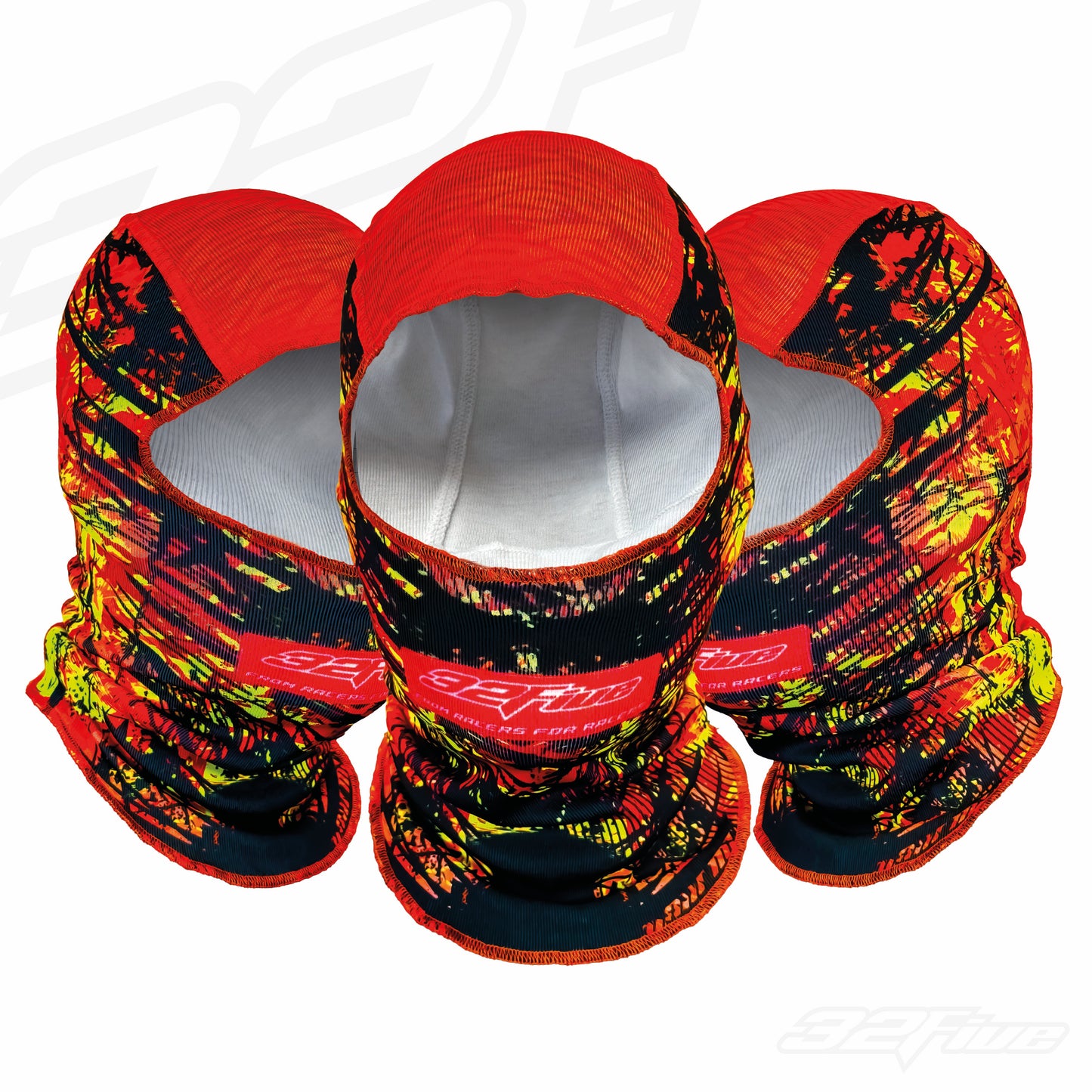 32Five Balaclava - Push Your Limit - black/neon fire