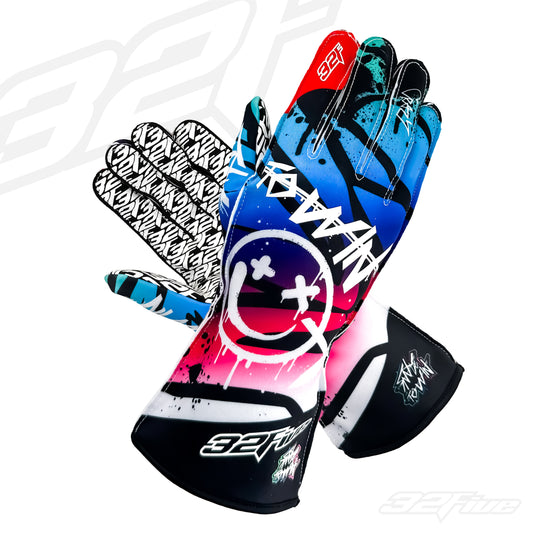 SMILE TO WIN - blue/fluo pink